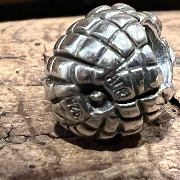 Authentic Pandora Charm Pineapple Bead Sterling Silver Food Hawaii Tropical - Picture 7 of 7